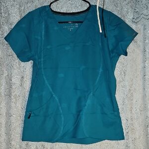 Elegant Teal V-Neck Women's Top